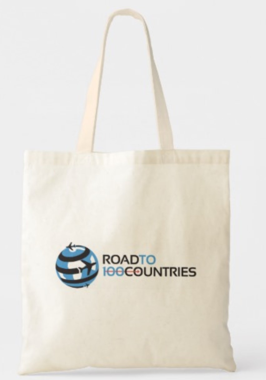 Road To 100 Countries Signature logo Tote bag – Road to 100 Countries